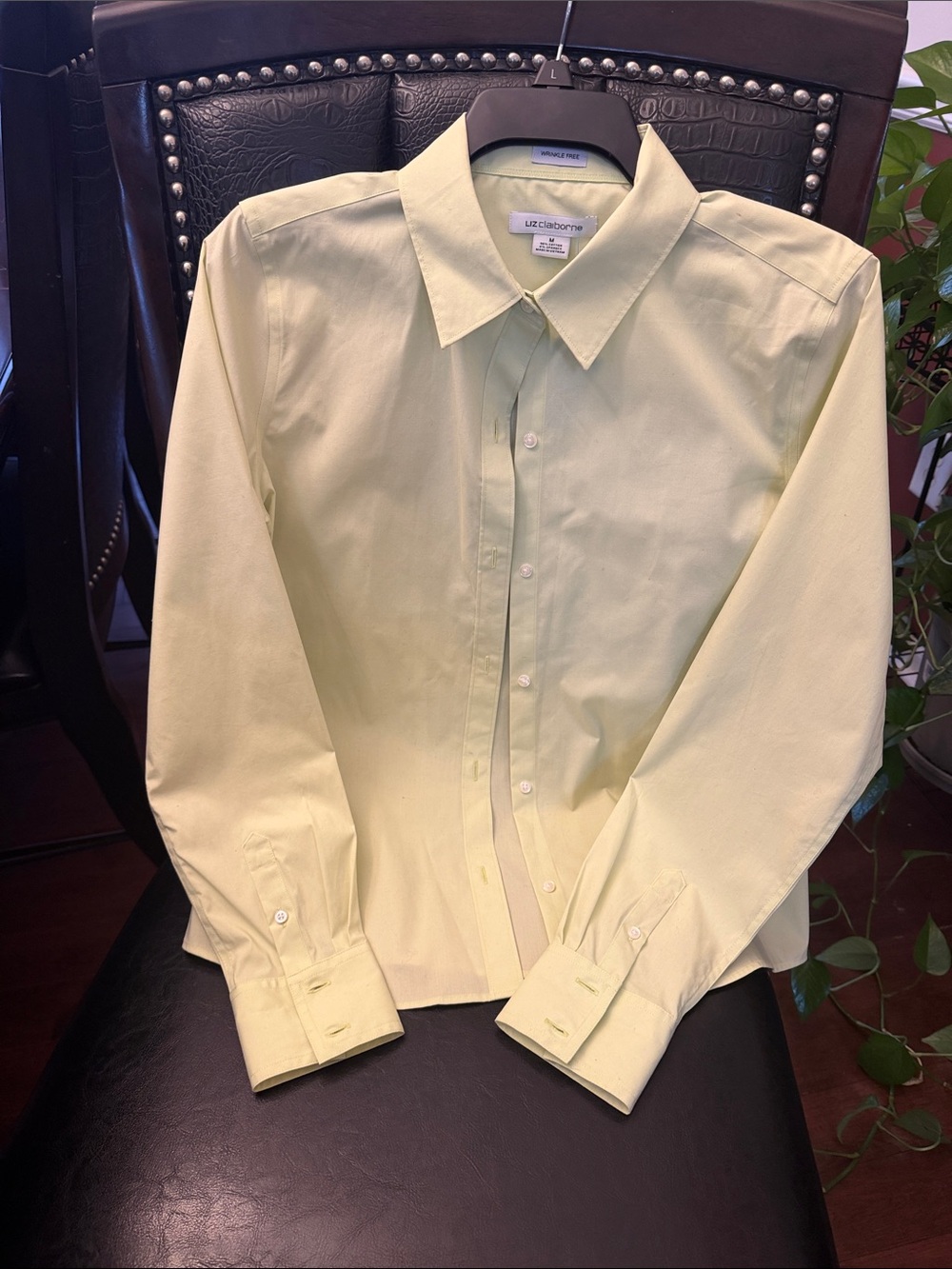 Gorgeous Liz Claiborne Pale Yellow Women Blouse